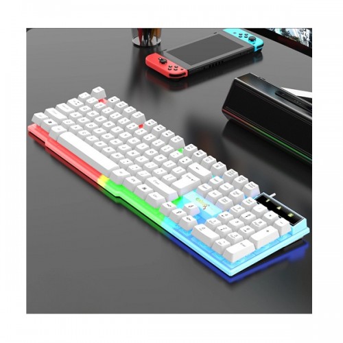 Bàn Phím game DEIOG M707 Gaming LED 7 Màu - Trắng
