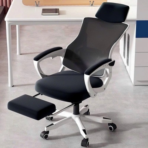Ghế Công Thái Học Cao Cấp TMS06 - Màu Trắng Đen - 818