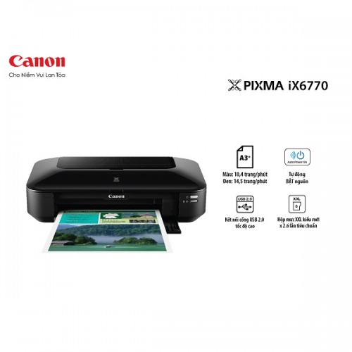 Máy In phun màu Canon Pixma IX6770 - In khổ A3 - Chính hãng